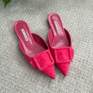 Manila Blahnik Maysale Suede Flats